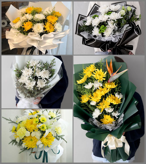 陕西咸阳市永寿县常宁镇西班白村白事花束代送